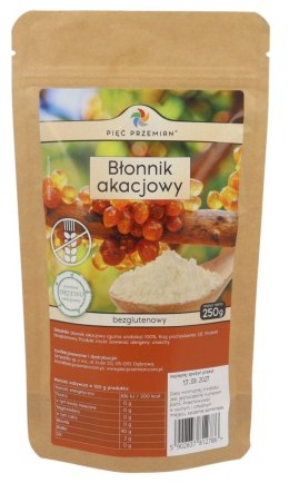 BŁONNIK AKACJOWY BEZGLUTENOWY 250 g - PIĘĆ PRZEMIAN PIĘĆ PRZEMIAN (produkty spożywcze)