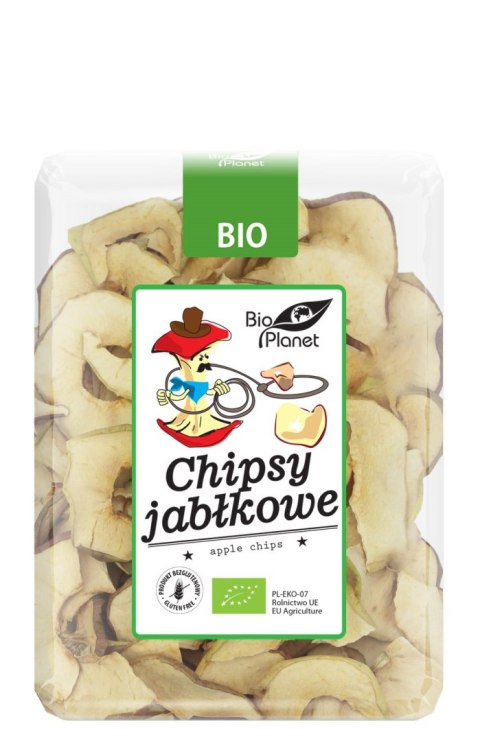 CHIPSY JABŁKOWE BEZGLUTENOWE BIO 100 g - BIO PLANET BIO PLANET - seria PRZEKĄSKI