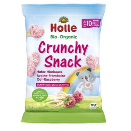 CHRUPKI KUKURYDZIANO - OWSIANE MALINOWO - BANANOWE BEZ DODATKU CUKRÓW BEZGLUTENOWE OD 10 MIESIĄCA BIO 30 g - HOLLE HOLLE (żywność dla niemowląt)
