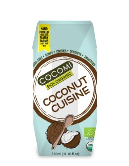 COCONUT MILK - NAPÓJ KOKOSOWY BEZ GUMY GUAR (17 % TŁUSZCZU) BIO 330 ml - COCOMI COCOMI (wody kokosowe, oleje kokosowe, śmietanki)