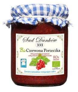 CZERWONA PORZECZKA 80 % BIO 260 g - SAD DANKÓW SAD DANKÓW (przetwory owocowe)