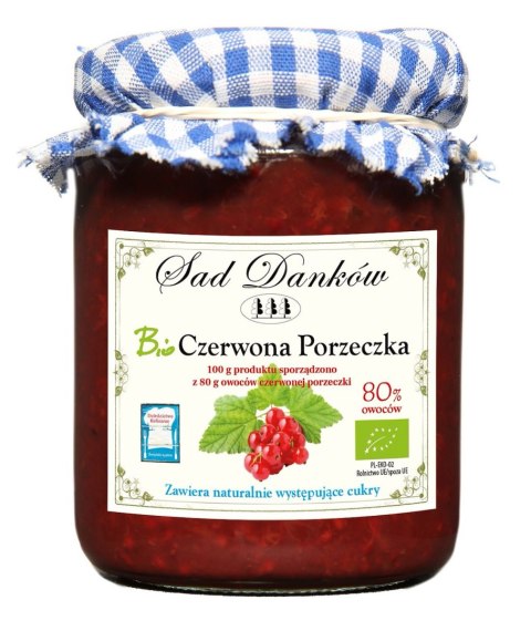 CZERWONA PORZECZKA 80 % BIO 260 g - SAD DANKÓW SAD DANKÓW (przetwory owocowe)