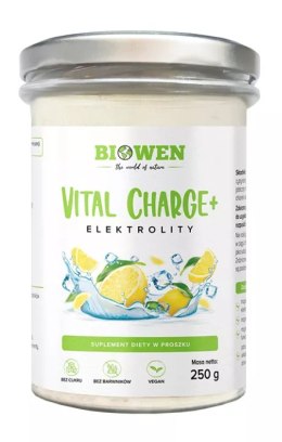 ELEKTROLITY O SMAKU CYTRYNOWYM W PROSZKU VITAL CHARGE+ 250 g - BIOWEN BIOWEN (suplementy diety)