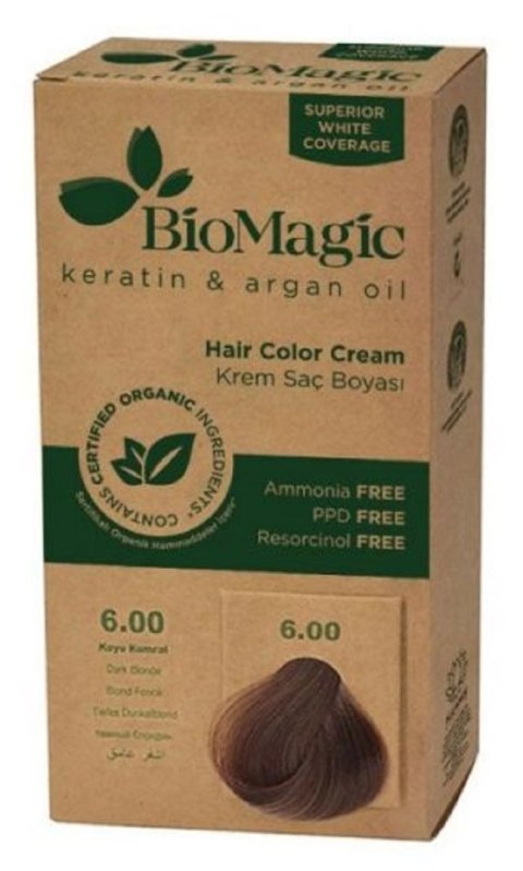 FARBA DO WŁOSÓW CIEMNY BLOND (6.00) 250 g - BIOMAGIC BIOMAGIC (farby do włosów)