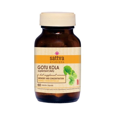 GOTU KOLA EKSTRAKT (450 mg) 60 KAPSUŁEK - SATTVA SATTVA (kadzidła, kosmetyki)