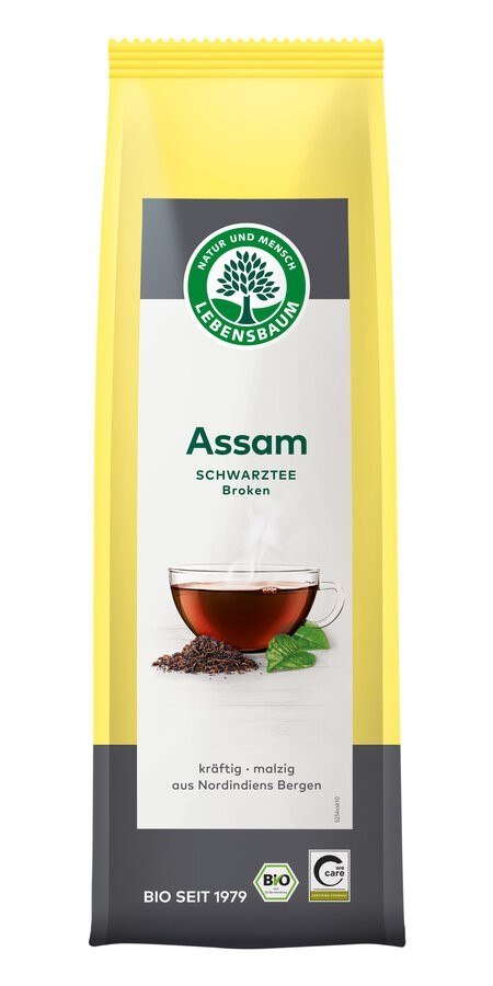 HERBATA CZARNA LIŚCIASTA ASSAM BIO 100 g - LEBENSBAUM LEBENSBAUM (przyprawy, herbaty, kawy)