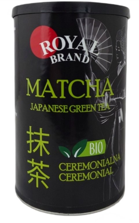 HERBATA ZIELONA MATCHA JAPOŃSKA CEREMONIALNA BIO 100 g - ROYAL BRAND ROYAL BRAND (aromaty, ekstrakty, herbaty)