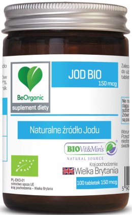 JOD BIO (150 µg) 100 TABLETEK - BE ORGANIC BE ORGANIC (suplementy diety)