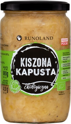 KAPUSTA KISZONA BIO 680 g (410 g) - RUNOLAND RUNOLAND (grzyby, zupy, przetwory)