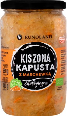KAPUSTA KISZONA Z MARCHEWKĄ BIO 680 g (410 g) - RUNOLAND RUNOLAND (grzyby, zupy, przetwory)