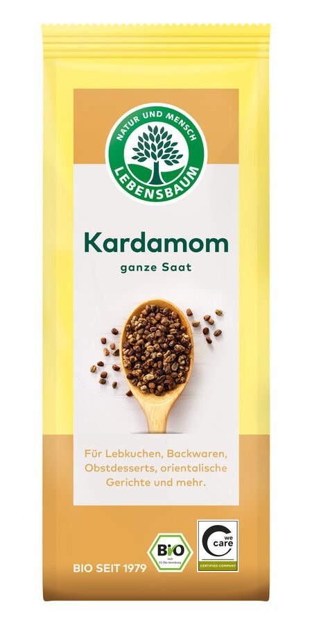 KARDAMON ZIARNO BIO 50 g - LEBENSBAUM LEBENSBAUM (przyprawy, herbaty, kawy)