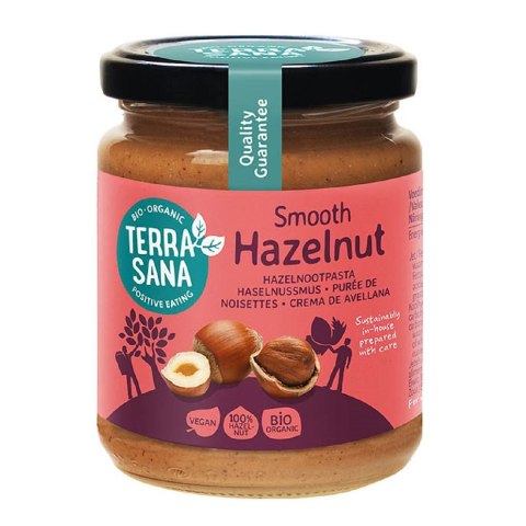 KREM Z ORZECHÓW LASKOWYCH PRAŻONYCH 100 % BIO 250 g - TERRASANA TERRASANA (kremy, makarony, sosy sojowe, inne)