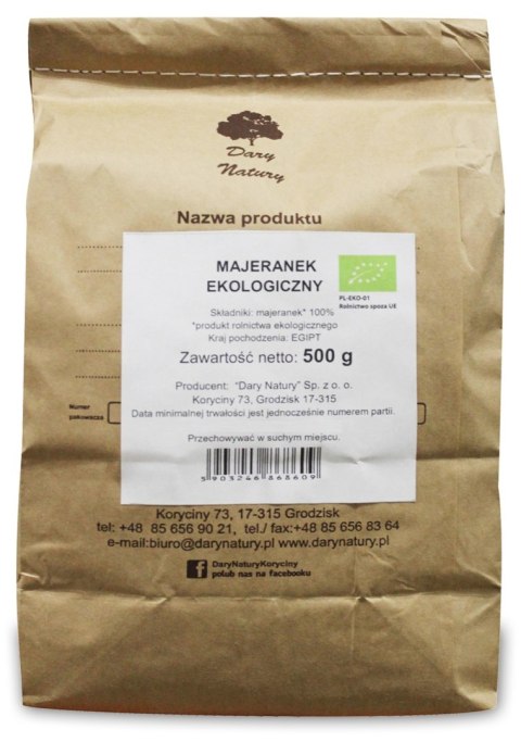 MAJERANEK BIO 500 g - HORECA (DARY NATURY) HORECA BIO - pozostałe