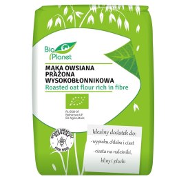 MĄKA OWSIANA PRAŻONA WYSOKOBŁONNIKOWA BIO 300 g - BIO PLANET BIO PLANET - seria MĄKI I SKROBIE