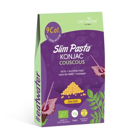 MAKARON (KONJAC) W KSZTAŁCIE KUSKUSU BEZGLUTENOWY BIO 270 g (200 g) - SLIM SLIM (makarony konjac, tapioka)