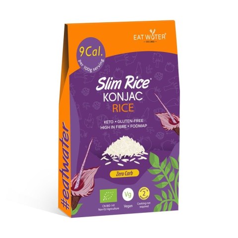 MAKARON (KONJAC) W KSZTAŁCIE RYŻU BEZGLUTENOWY BIO 270 g (200 g ) - SLIM SLIM (makarony konjac, tapioka)