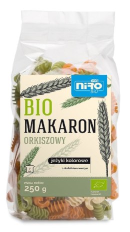 MAKARON (ORKISZOWY KOLOROWY) JEŻYKI BIO 250 g - NIRO NIRO (makarony orkiszowe)