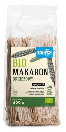 MAKARON (ORKISZOWY RAZOWY) SPAGHETTI BIO 400 g - NIRO NIRO (makarony orkiszowe)