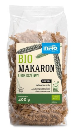 MAKARON (ORKISZOWY RAZOWY) SPIRELLI BIO 400 g - NIRO NIRO (makarony orkiszowe)