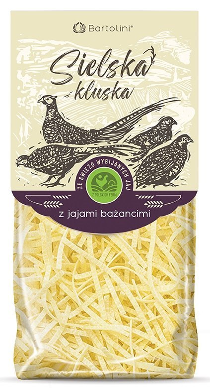 MAKARON (Z JAJAMI BAŻANCIMI) KRAJANKA BIO 250 g - BARTOLINI (SIELSKA KLUSKA) BARTOLINI (makarony)