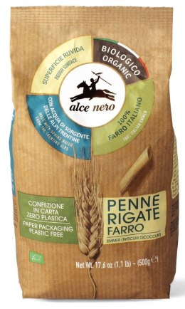MAKARON (Z PŁASKURKI) PENNE BIO 500 g - ALCE NERO ALCE NERO (włoskie produkty)