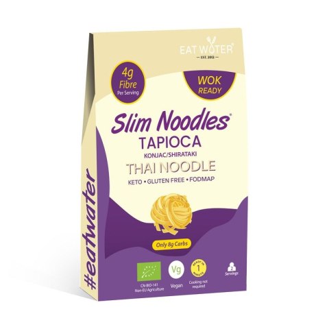 MAKARON (Z TAPIOKI I KONJAC) BEZGLUTENOWY BIO 200 g - SLIM SLIM (makarony konjac, tapioka) MAKARON (Z TAPIOKI I KONJAC) BEZGLUTENOWY BIO 200 g - SLIM SLIM (makarony konjac, tapioka)