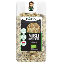 MUSLI ORZECHOWE BIO 300 g - BIOGOL BIOGOL (produkty śniadaniowe, przekąski bez cukru)