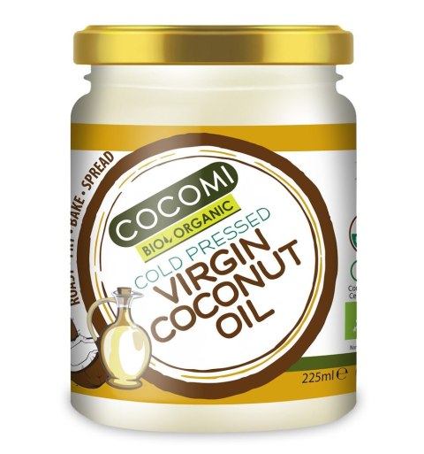 OLEJ KOKOSOWY VIRGIN BIO 225 ml - COCOMI COCOMI (wody kokosowe, oleje kokosowe, śmietanki)