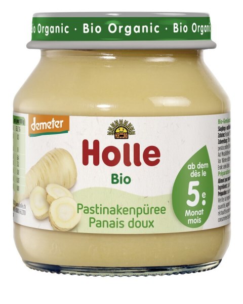 PASTERNAK BEZ DODATKU CUKRÓW BEZGLUTENOWY OD 5 MIESIĄCA DEMETER BIO 125 g (SŁOIK) - HOLLE HOLLE (żywność dla niemowląt)