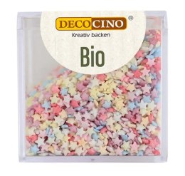 POSYPKA CUKROWA KOLOROWE GWIAZDKI BIO 50 g - DECOCINO (PRODUKT SEZONOWY) DECOCINO (ozdoby cukiernicze)