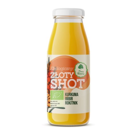 SHOT ZŁOTY NA ODPORNOŚĆ KURKUMA - IMBIR - ROKITNIK BIO 250 ml - DARY NATURY DARY NATURY - inne