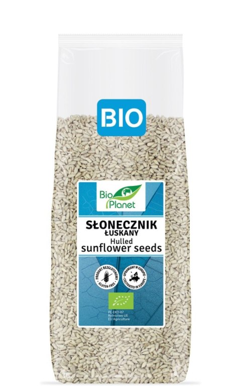 SŁONECZNIK ŁUSKANY BEZGLUTENOWY BIO 800 g - BIO PLANET BIO PLANET - seria NIEBIESKA (ryże, kasze, ziarna)