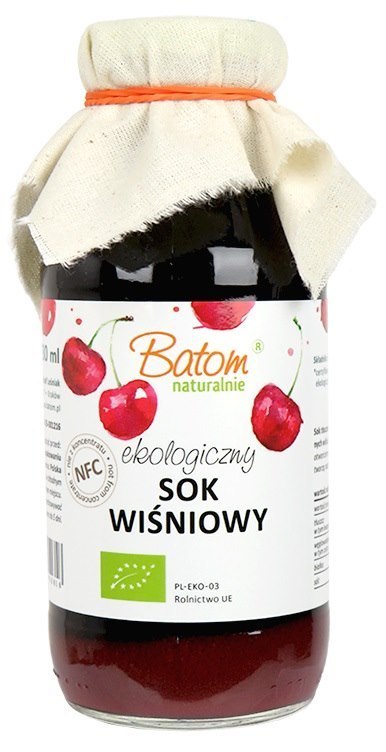 SOK WIŚNIOWY NFC BIO 330 ml - BATOM BATOM (oleje, soki, sole kąpielowe)