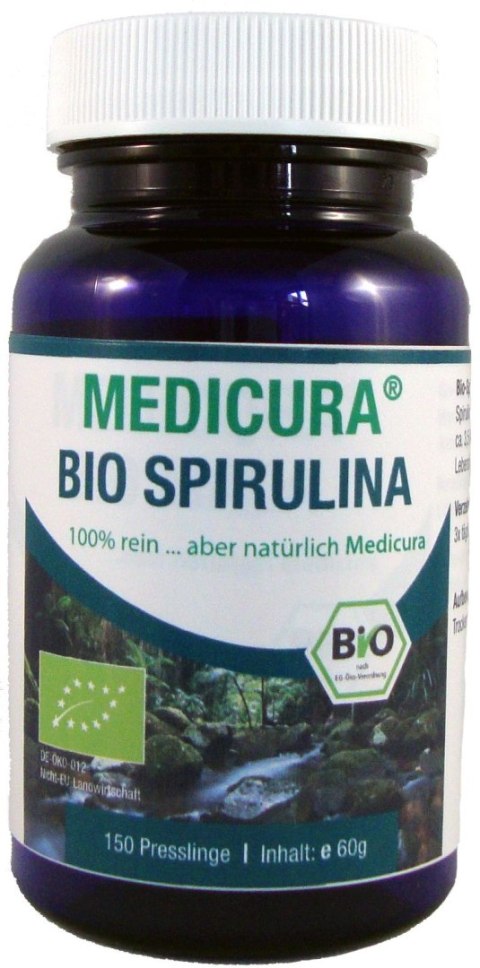SPIRULINA BIO (400 mg) 150 TABLETEK - MEDICURA MEDICURA (soki aloe, noni, goji ,inne, superfood)