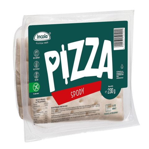SPODY DO PIZZY BEZGLUTENOWE (3 szt.) 230 g - INCOLA INCOLA (bezglutenowe pieczywo i wafle)