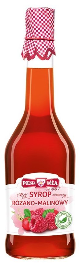 SYROP RÓŻANO - MALINOWY 500 ml - POLSKA RÓŻA POLSKA RÓŻA (soki owocowe, syropy, shoty)