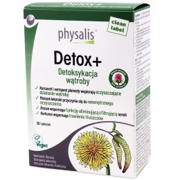 TABLETKI NA DETOKSYKACJĘ WĄTROBY (DETOX+) 30 szt. - PHYSALIS PHYSALIS (olejki eteryczne, suplementy)