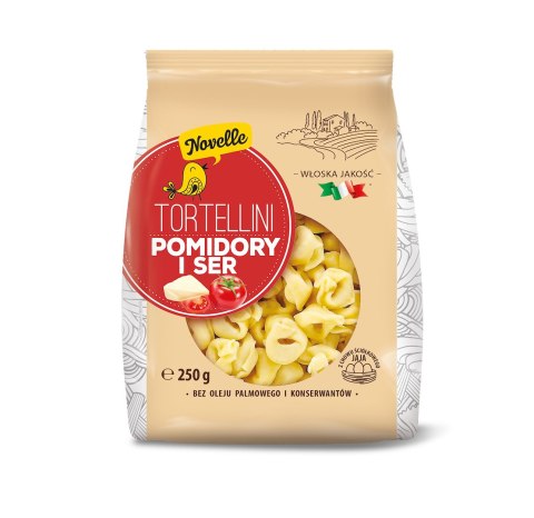 TORTELLINI Z SEREM I POMIDORAMI 250 g - NOVELLE NOVELLE (makarony, tortellini)