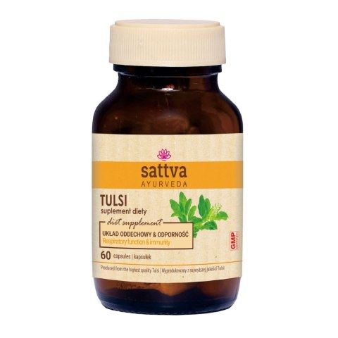 TULSI EKSTRAKT (450 mg) 60 KAPSUŁEK - SATTVA SATTVA (kadzidła, kosmetyki)