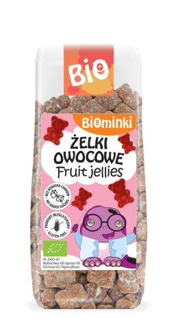 ŻELKI OWOCOWE BEZ DODATKU CUKRÓW BEZGLUTENOWE BIO 150 g - BIOMINKI BIOMINKI (przekąski dla dzieci, kaszki)