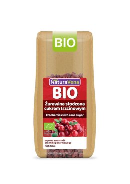 ŻURAWINA SŁODZONA CUKREM TRZCINOWYM BIO 100 g - NATURAVENA NATURAVENA BIO