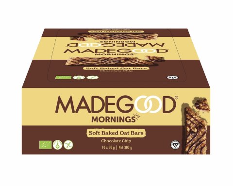 BATONIKI OWSIANE SOFT Z CZEKOLADĄ BEZGLUTENOWE BIO (10 x 30 g) 300 g - MADEGOOD MORNINGS MADEGOOD (batoniki, granola)