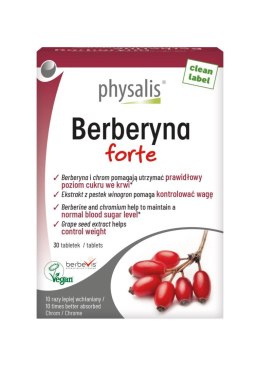 BERBERYNA FORTE 30 TABLETEK - PHYSALIS PHYSALIS (olejki eteryczne, suplementy)