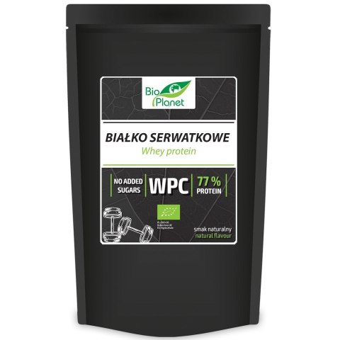 BIAŁKO SERWATKOWE NATURALNE (WPC 77) BIO 150 g - BIO PLANET BIO PLANET - seria BIAŁKA