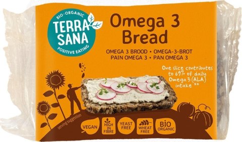 CHLEB OMEGA-3 KROJONY BIO 300 g - TERRASANA TERRASANA (kremy, makarony, sosy sojowe, inne)