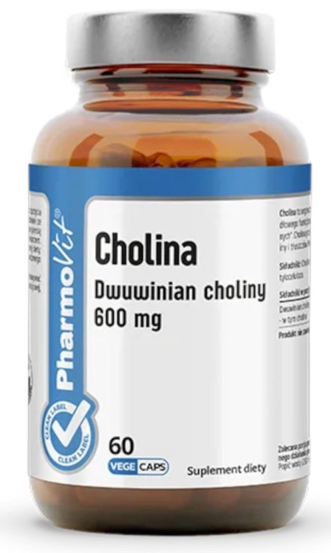 CHOLINA (600 mg) BEZGLUTENOWA 60 KAPSUŁEK - PHARMOVIT (CLEAN LABEL) PHARMOVIT (suplementy diety)