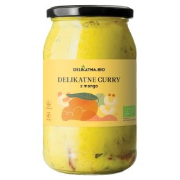 CURRY DELIKATNE Z MANGO I ORZECHAMI NERKOWCA BIO 900 ml - DELIKATNA DELIKATNA (kombucha, kimchi, zakwas)