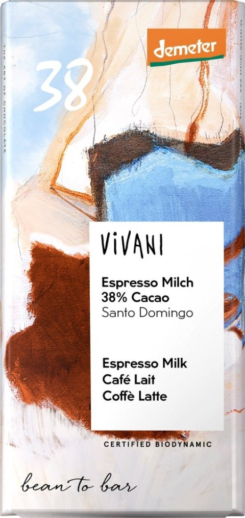 CZEKOLADA MLECZNA ESPRESSO DEMETER BIO 90 g - VIVANI VIVANI (czekolady, batony, kakao instant)