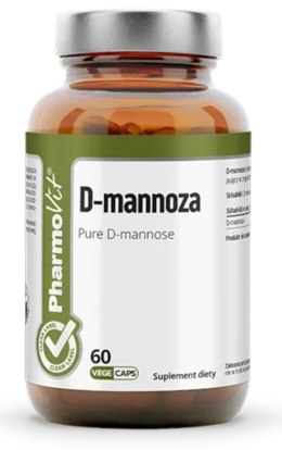 D-MANNOZA (750 mg) BEZGLUTENOWA 60 KAPSUŁEK - PHARMOVIT (CLEAN LABEL) PHARMOVIT (suplementy diety)