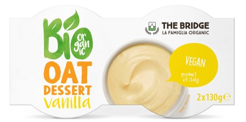 DESER OWSIANY O SMAKU WANILIOWYM BIO (2 x 130 g) 260 g - THE BRIDGE THE BRIDGE (napoje i desery roślinne)